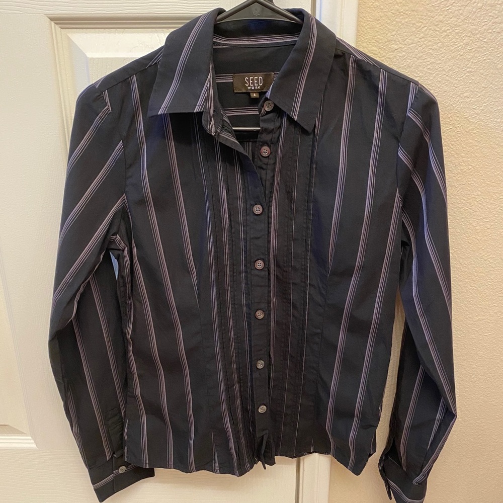 SEED Stripe Button Down Shirt